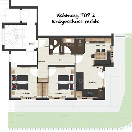 Apartment Spacious Near Area In